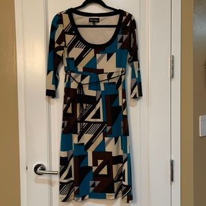 Pattern midi dress